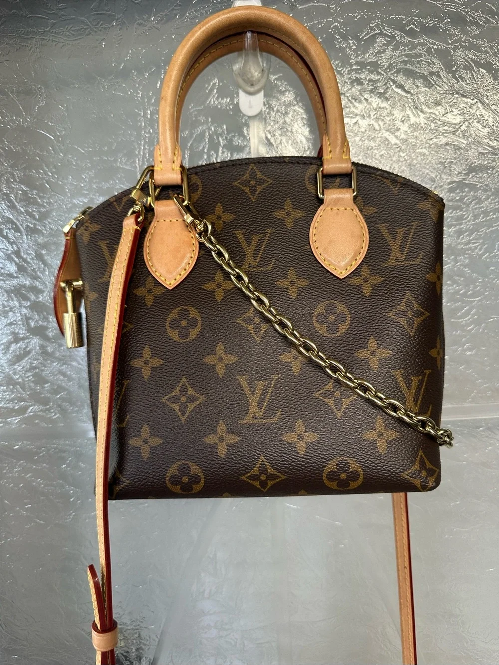 Authentic Louis Vuitton Monogram Canvas Lockit BB and accessories